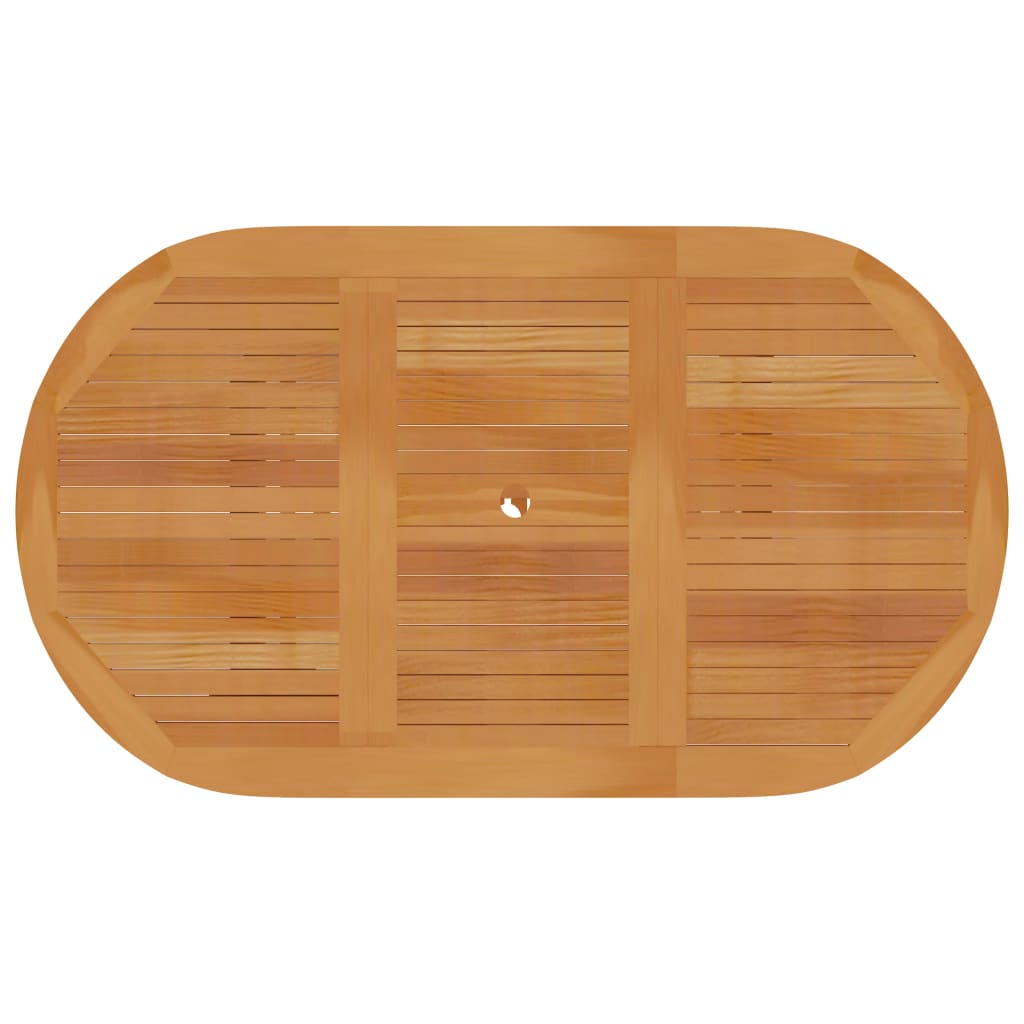 Havebord 150x90x75 cm massivt teaktræ