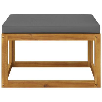 4-tlg. Garten-Lounge-Set mit Auflagen Massivholz Akazie