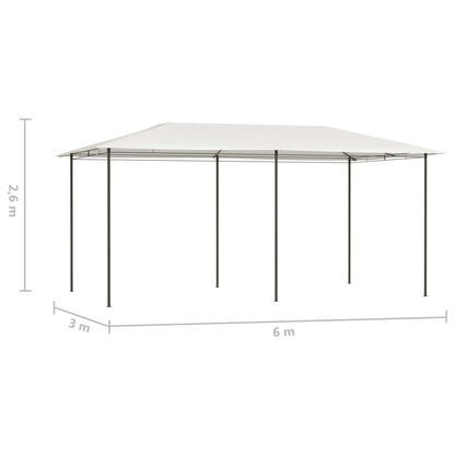 Pavillon 2,98x5,3x2,59 m Creme 160 g/m²
