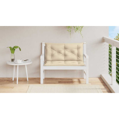 Gartenbank-Auflage Beige 100x(50+50)x7 cm Oxford-Gewebe
