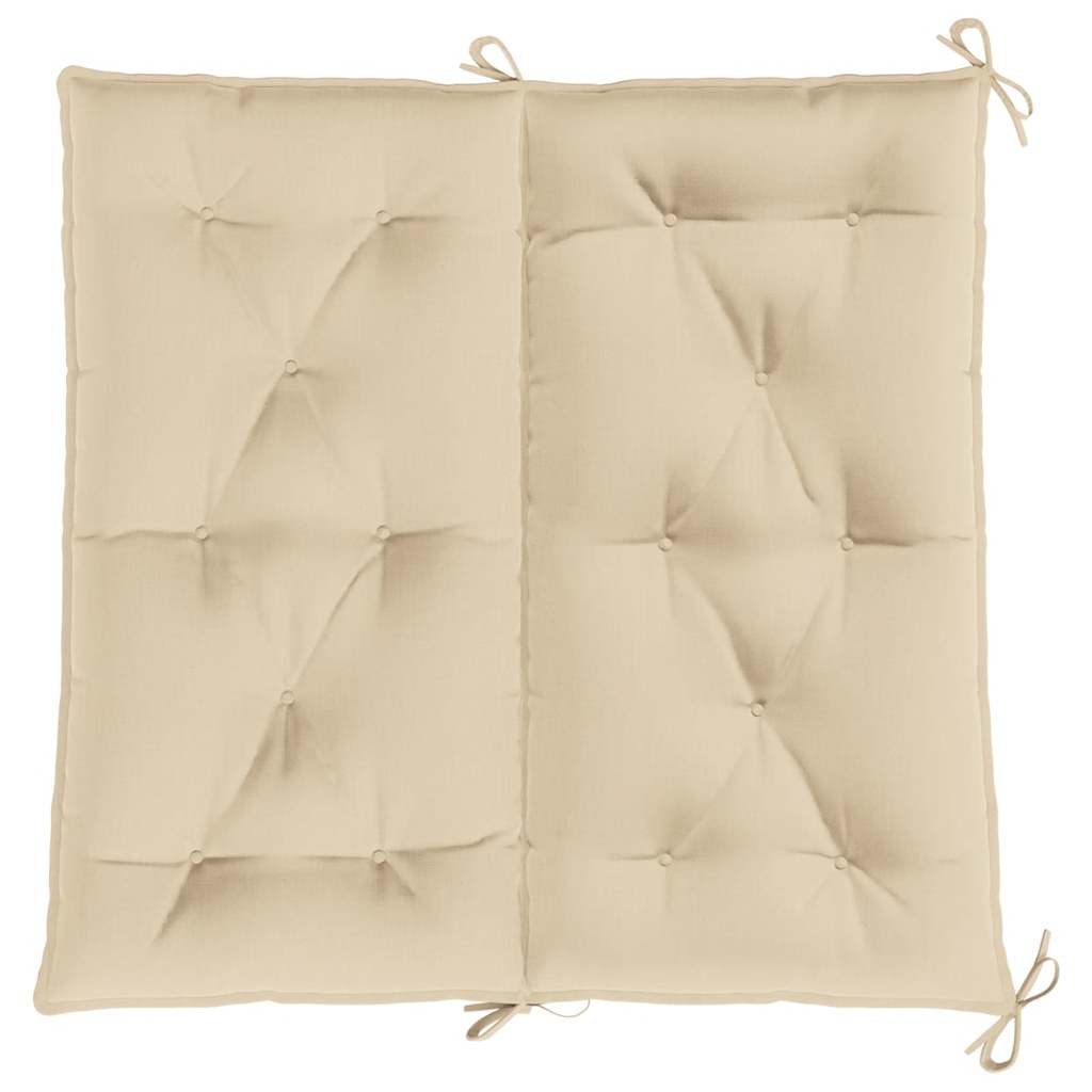 Gartenbank-Auflage Beige 100x(50+50)x7 cm Oxford-Gewebe