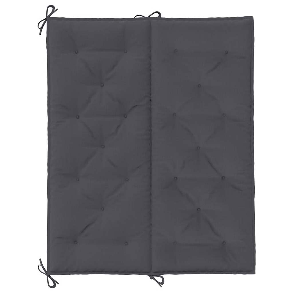 Gartenbank-Auflage Anthrazit 120x(50+50)x7 cm Oxford-Gewebe