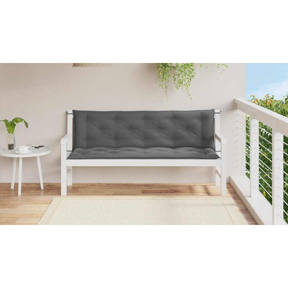 Gartenbank-Auflage Anthrazit 150x(50+50)x7 cm Oxford-Gewebe