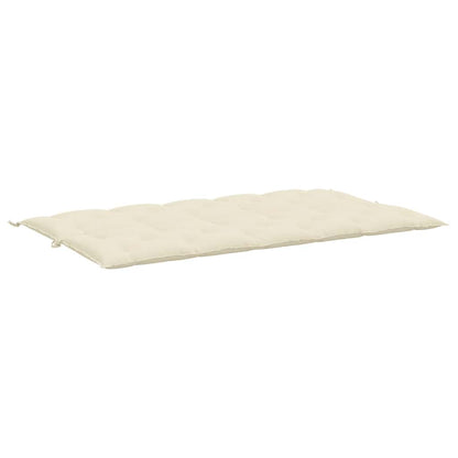 Gartenbank-Auflage Cremeweiß 180x(50+50)x7 cm Oxford-Gewebe