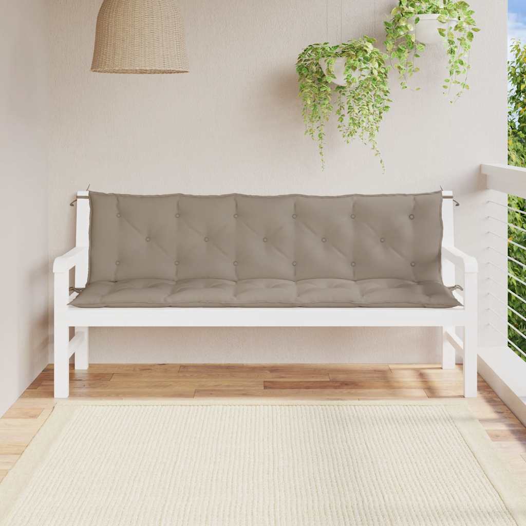 Gartenbank-Auflage Taupe 180x(50+50)x7 cm Oxford-Gewebe