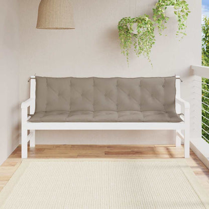 Gartenbank-Auflage Taupe 180x(50+50)x7 cm Oxford-Gewebe