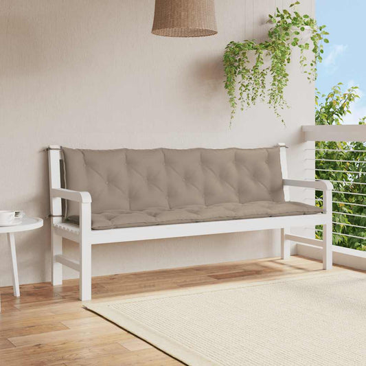 Gartenbank-Auflage Taupe 180x(50+50)x7 cm Oxford-Gewebe
