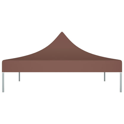 Partyzelt-Dach 3x3 m Braun 270 g/m²