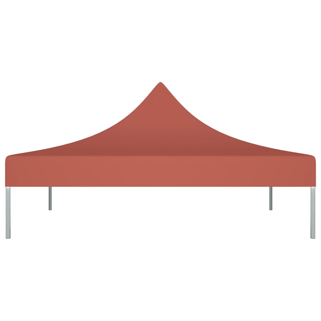 Partyzelt-Dach 3x3 m Terrakotta-Rot 270 g/m²