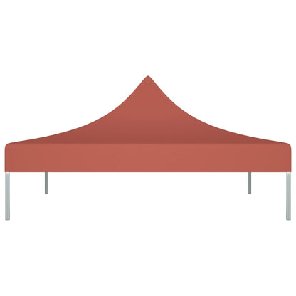 Partyzelt-Dach 3x3 m Terrakotta-Rot 270 g/m²