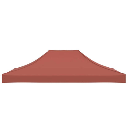 Partyzelt-Dach 4x3 m Terrakotta-Rot 270 g/m²
