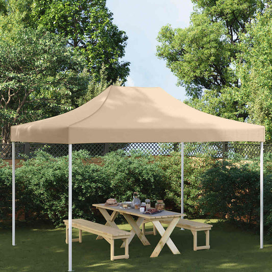 Partyzelt-Dach 4,5x3 m Beige 270 g/m²