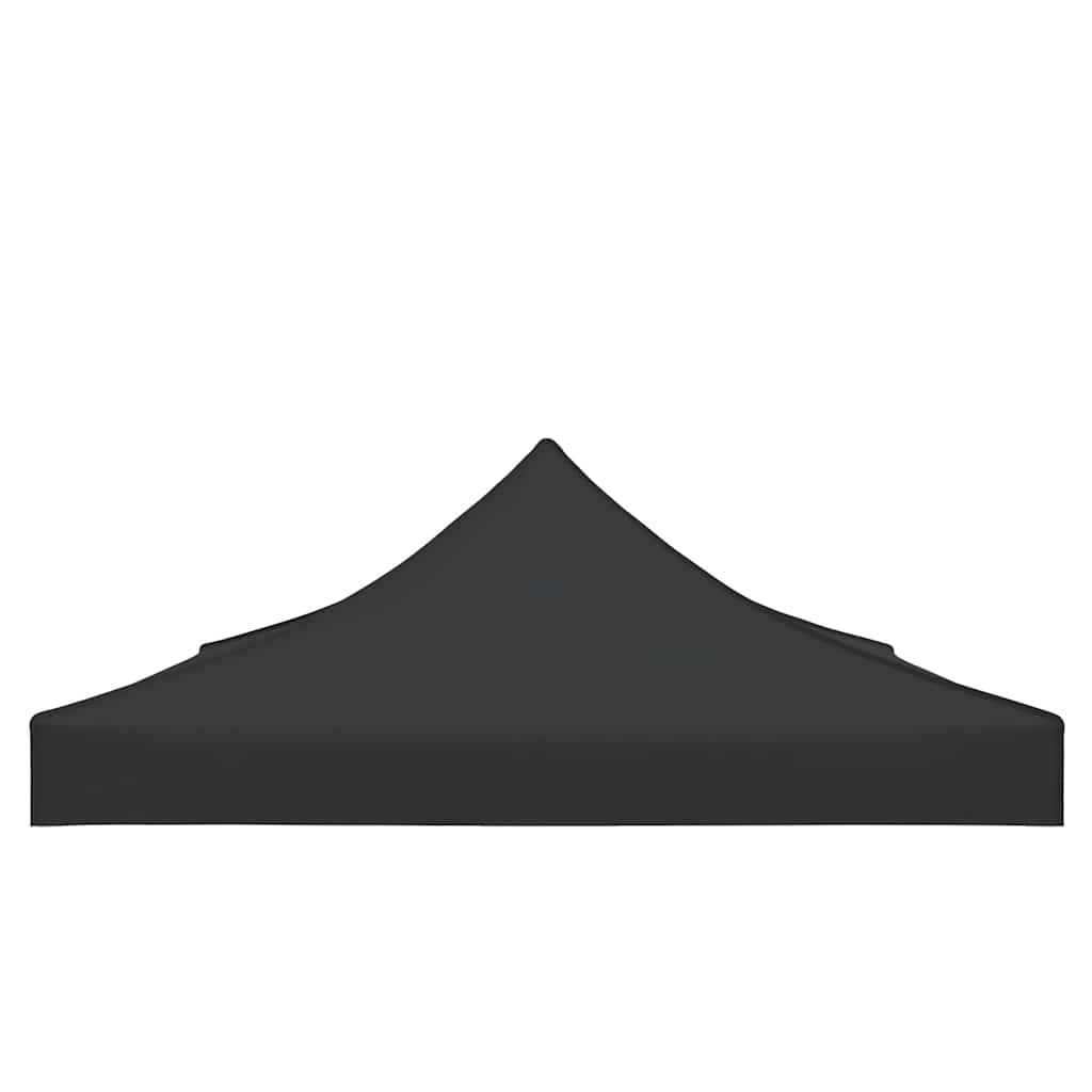 Partyzelt-Dach 4,5x3 m Schwarz 270 g/m²