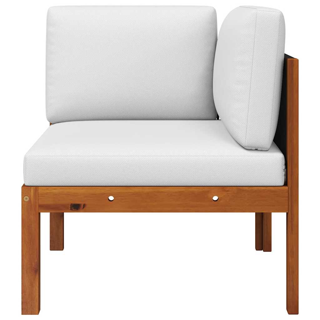 2-teiliges Garten-Lounge-Set mit Kissen Holz Akazie & Seil
