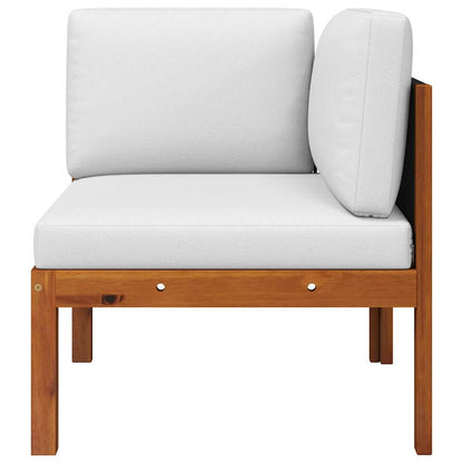 2-teiliges Garten-Lounge-Set mit Kissen Holz Akazie & Seil