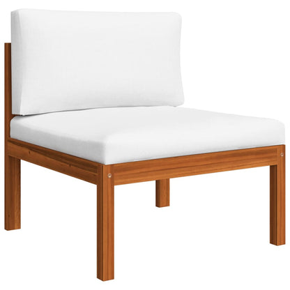2-teiliges Garten-Lounge-Set mit Kissen Holz Akazie & Seil
