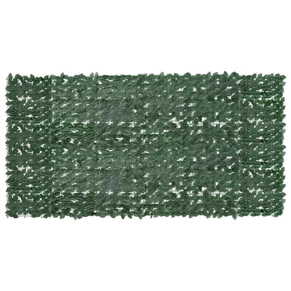 Balkon-Sichtschutz mit Dunkelgrünen Blättern 300x150 cm