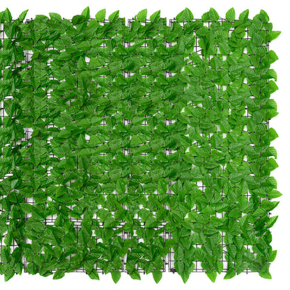 Balkon-Sichtschutz mit Grünen Blättern 400x150 cm