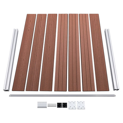 Zaunelement WPC 180x146 cm Braun