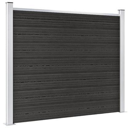 Zaunelement WPC 180x146 cm Grau
