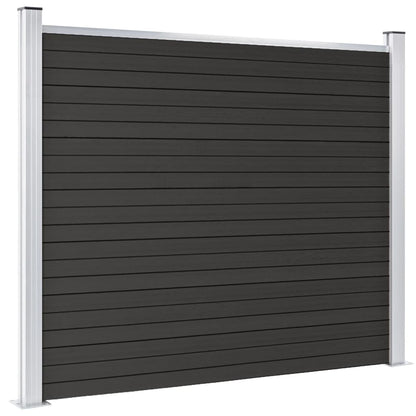 Zaunelement WPC 180x146 cm Grau