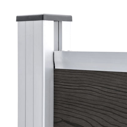 Zaunelement WPC 180x146 cm Grau