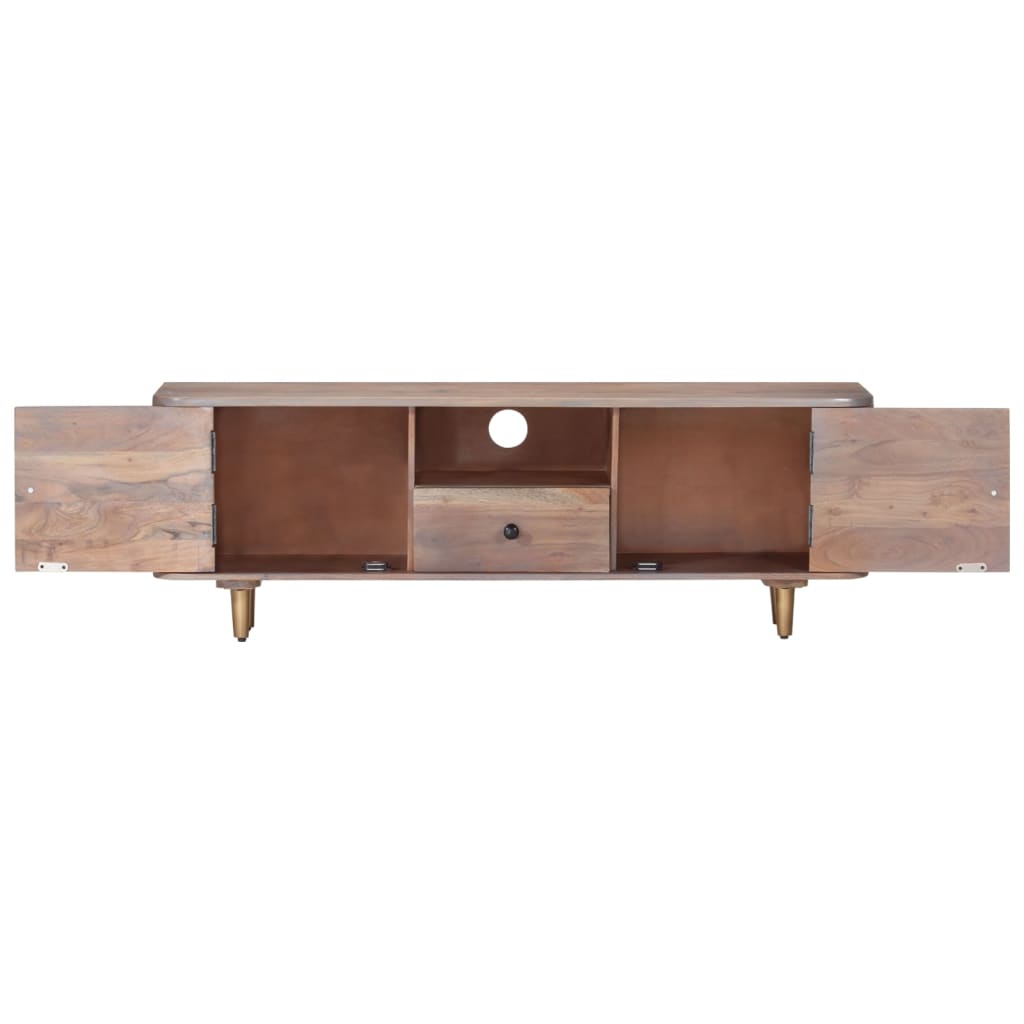 TV-Schrank 118x30x40 cm Massivholz Akazie