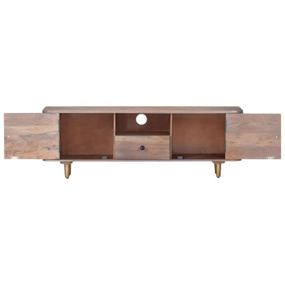 TV-Schrank 118x30x40 cm Massivholz Akazie