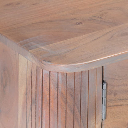 TV-Schrank 118x30x40 cm Massivholz Akazie