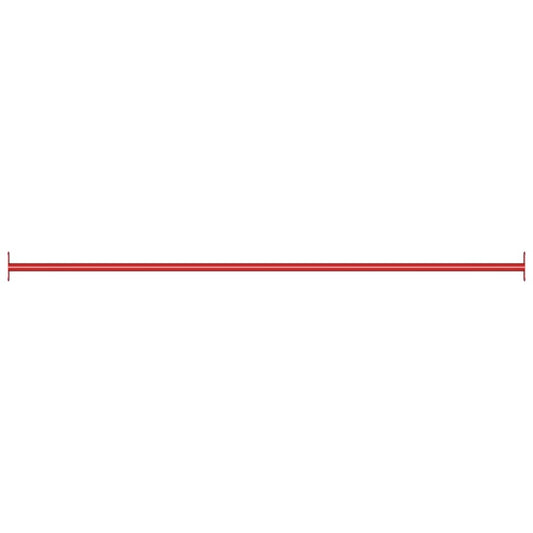 Turnstange 125 cm Stahl Rot