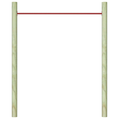 Turnstange 125 cm Stahl Rot