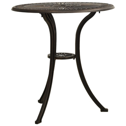 Havebord Bronzen 62x62x65 cm Støbt aluminium