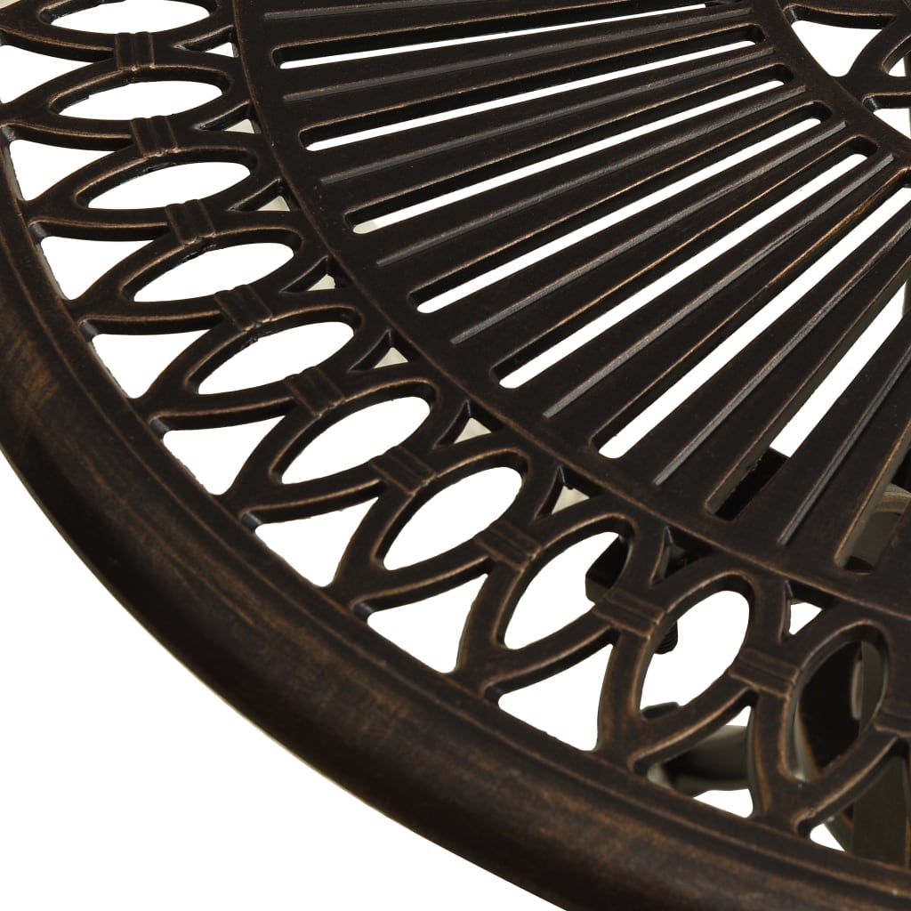 Havebord Bronzen 62x62x65 cm Støbt aluminium