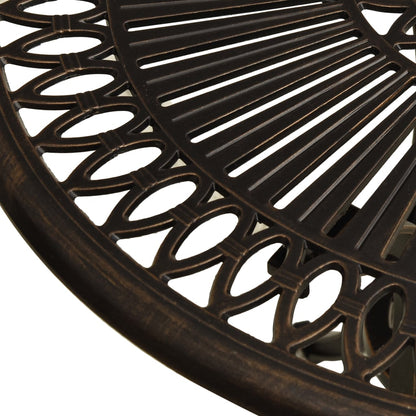 Havebord Bronzen 62x62x65 cm Støbt aluminium