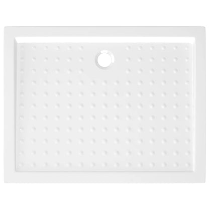 Duschwanne Anti-Rutsch Weiß 90x70x4 cm ABS