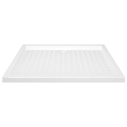 Duschwanne Anti-Rutsch Weiß 80x100x4 cm ABS