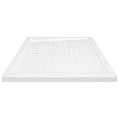 Duschwanne Anti-Rutsch Weiß 80x100x4 cm ABS