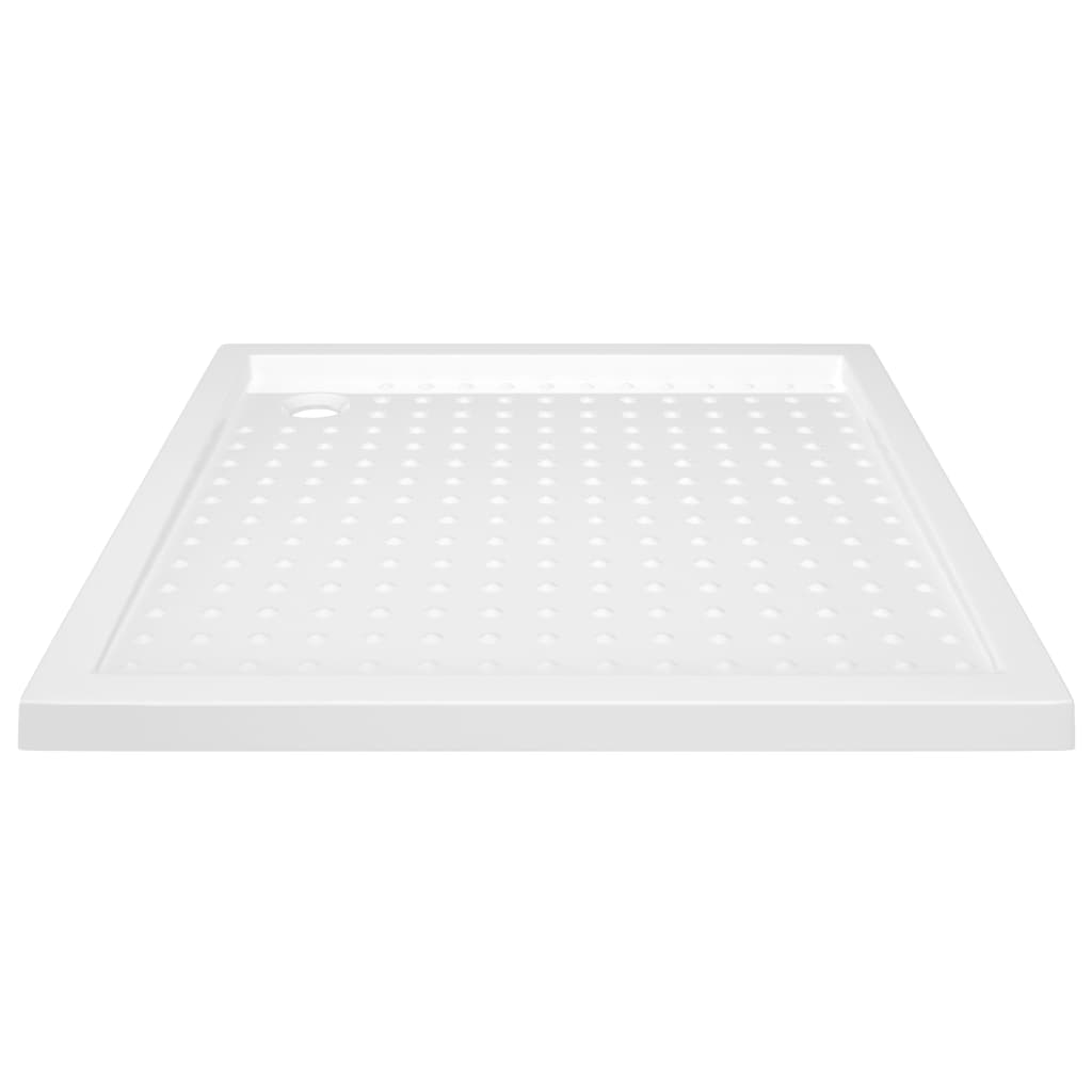 Brusebakke Anti-Slip Hvid 80x80x4 cm ABS