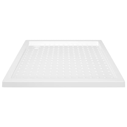 Brusebakke Anti-Slip Hvid 80x80x4 cm ABS