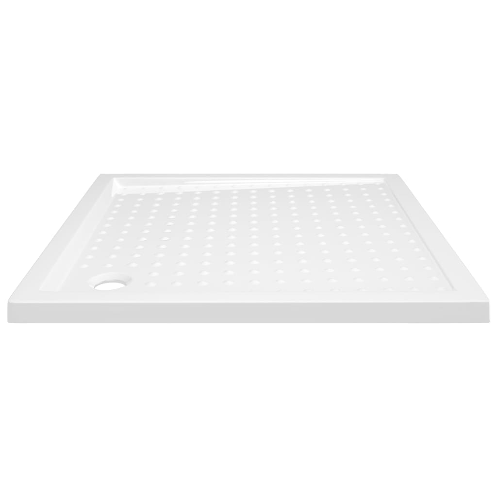 Brusebakke Anti-Slip Hvid 80x80x4 cm ABS