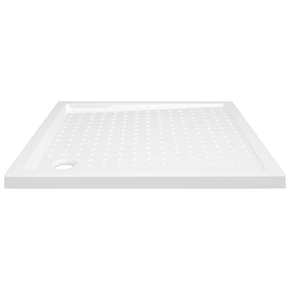 Brusebakke Anti-Slip Hvid 80x80x4 cm ABS