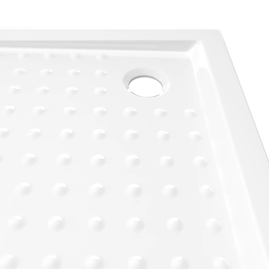 Brusebakke Anti-Slip Hvid 80x80x4 cm ABS