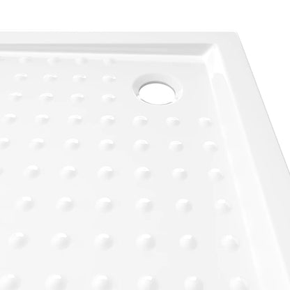 Brusebakke Anti-Slip Hvid 80x80x4 cm ABS