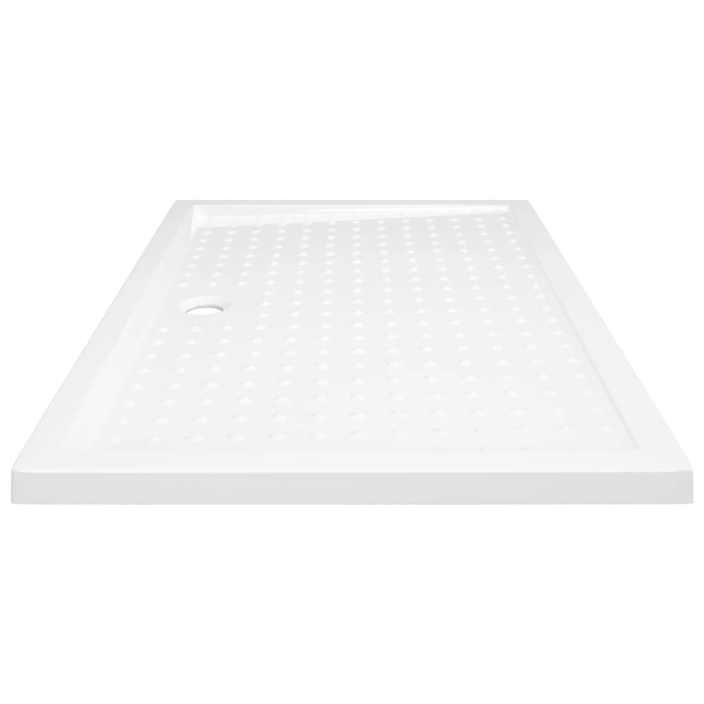Duschwanne Anti-Rutsch Weiß 80x120x4 cm ABS