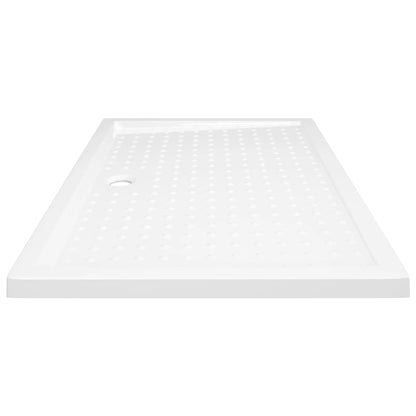 Duschwanne Anti-Rutsch Weiß 80x120x4 cm ABS