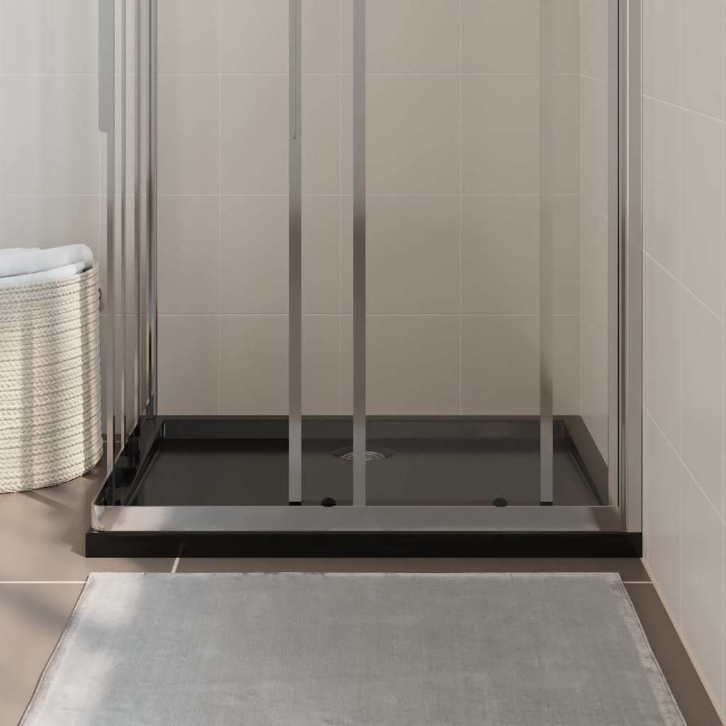 Duschtasse ABS Rechteckig Schwarz 70x90 cm