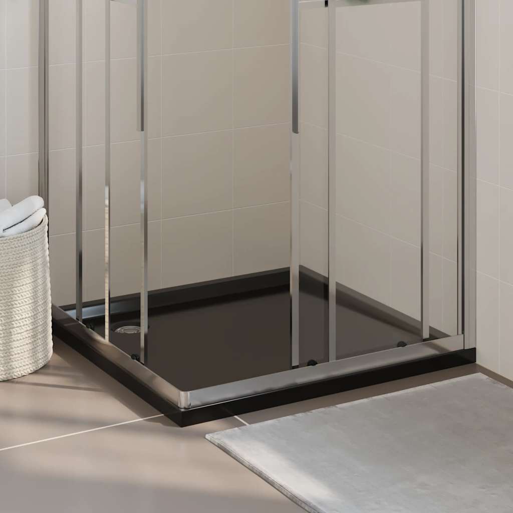 Duschtasse ABS Quadratisch Schwarz 90x90 cm