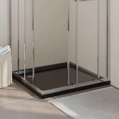 Duschtasse ABS Quadratisch Schwarz 90x90 cm