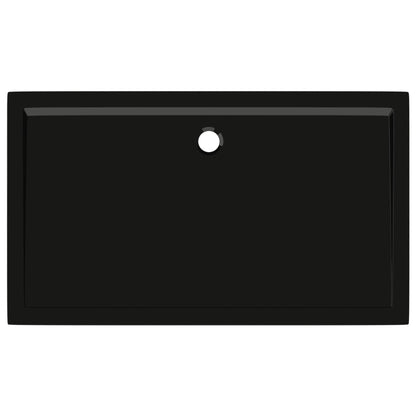 Duschtasse ABS Rechteckig Schwarz 70x120 cm
