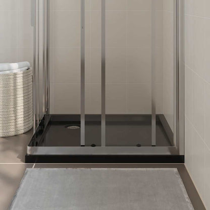 Duschtasse ABS Quadratisch Schwarz 80x80 cm